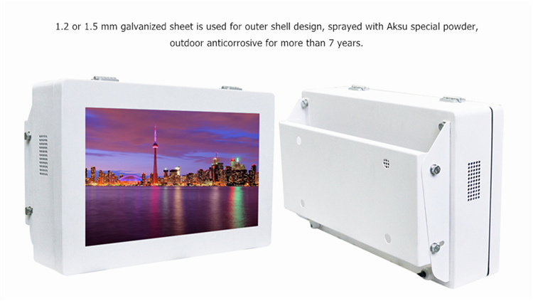 Outdoor Wall Mount Advertising Machine 32 Inch Wall Mount Hot Networking 1080P HD Cable Interactive Monitor Card Linux Screen Computer Network Wall Mount