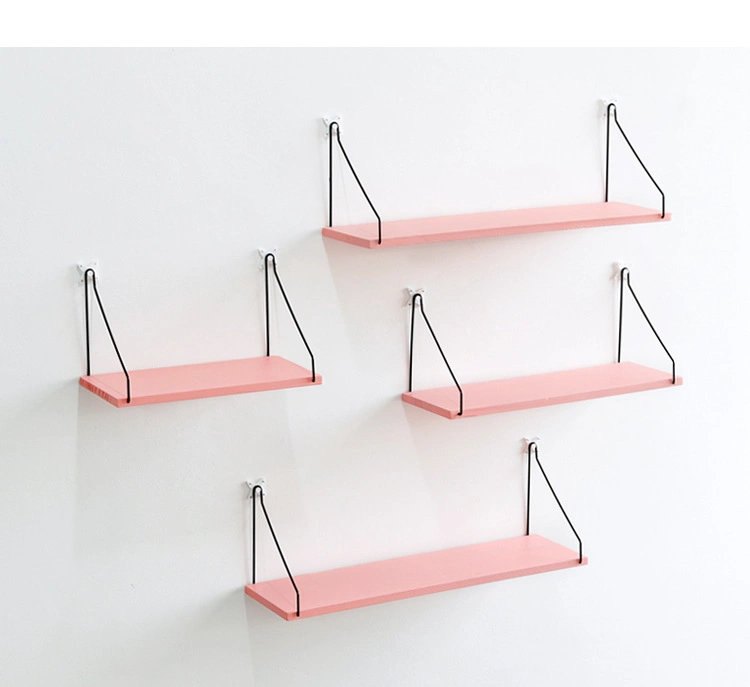 Pink Minimalist Living Room Room Wall Wall Decoration Bedroom Wall Pendant Creative Shelf