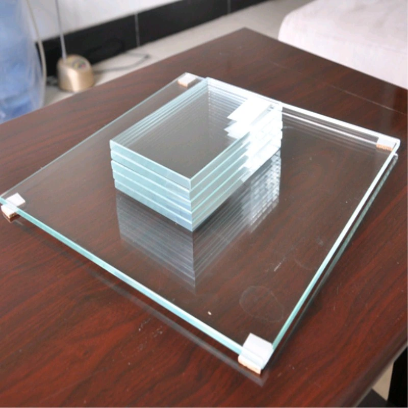8mm Clear Grey Frosted Glass Shelves with Polished Edges