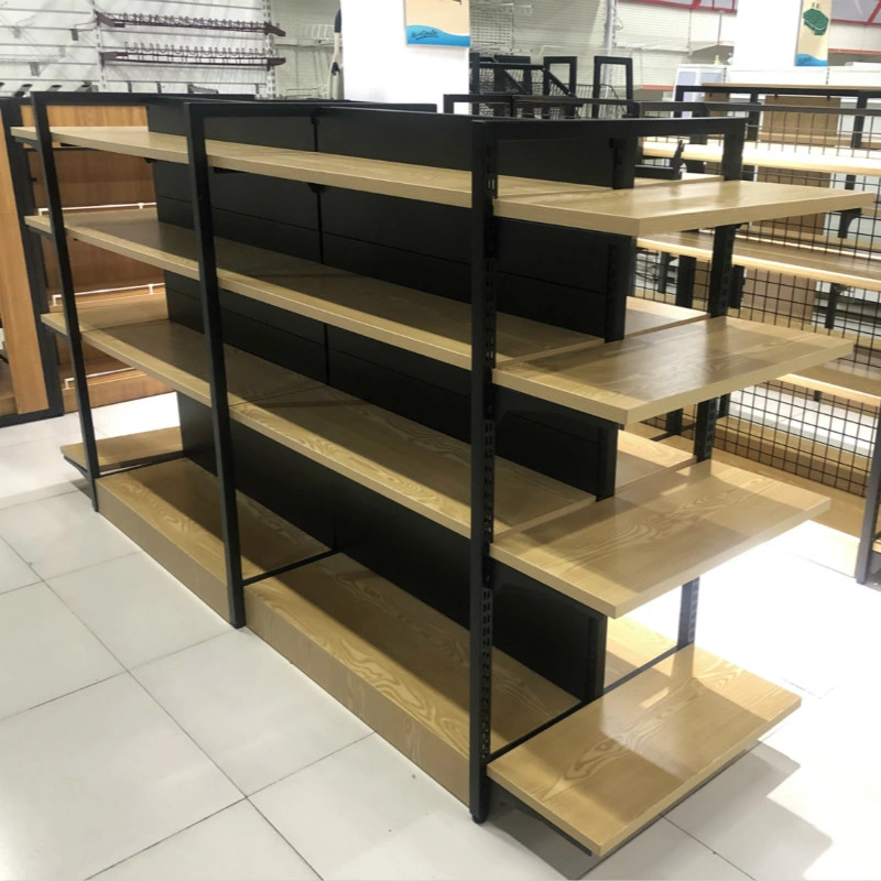 Supermarket Grocery MDF Wood Floating Display Shelf