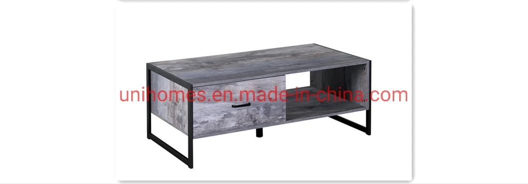 Unihomes Modern Coffee Table with 1 Drawer and Storage Shelf for Living Room