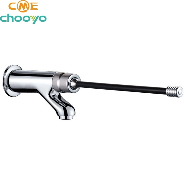 Long Handle Wall Mounted Faucet, Time Delay Wall Mounted Faucet, Self Closing Faucet