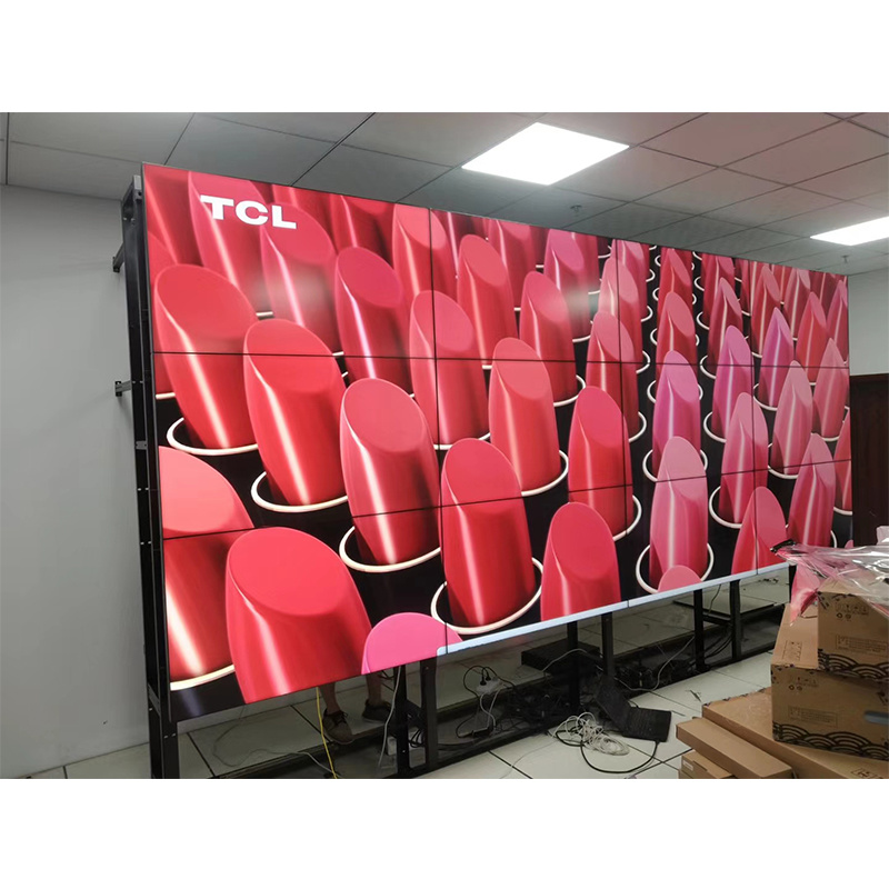Stretched Bar LCD Panel Video Wall Display Shelves Display Cabinets Multi-Screen Splicing Advertising Machine