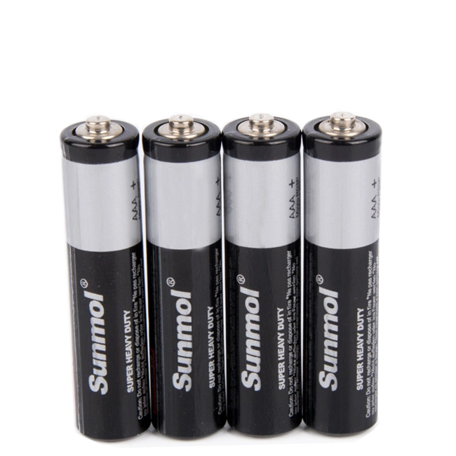 Hot Sale Long Shelf Life Carbon Zinc Um4 R03 AAA Battery