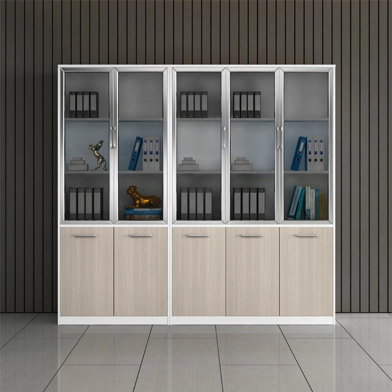 School Modren Office Wall Corner Storage Book Shelves New Design of File Cabinet