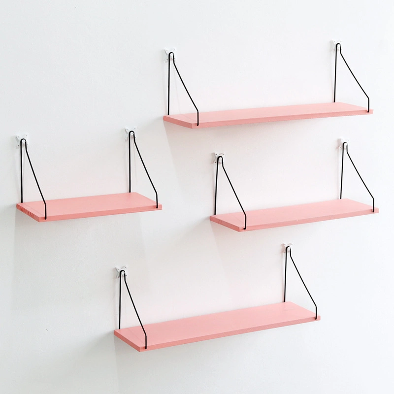 Pink Minimalist Living Room Room Wall Wall Decoration Bedroom Wall Pendant Creative Shelf