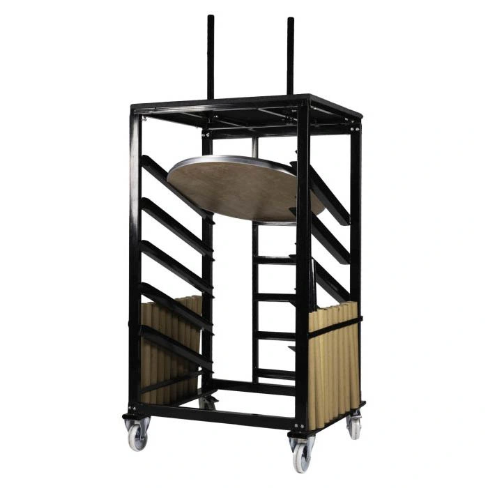 Black Color Metal Cocktail Table Cart for 30'' Cocktail Tables