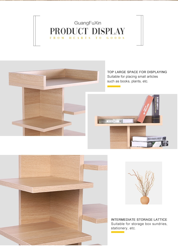 High Quality Design Modern Cheap Wood Bookcases Cabinets Shelves Bookshelf