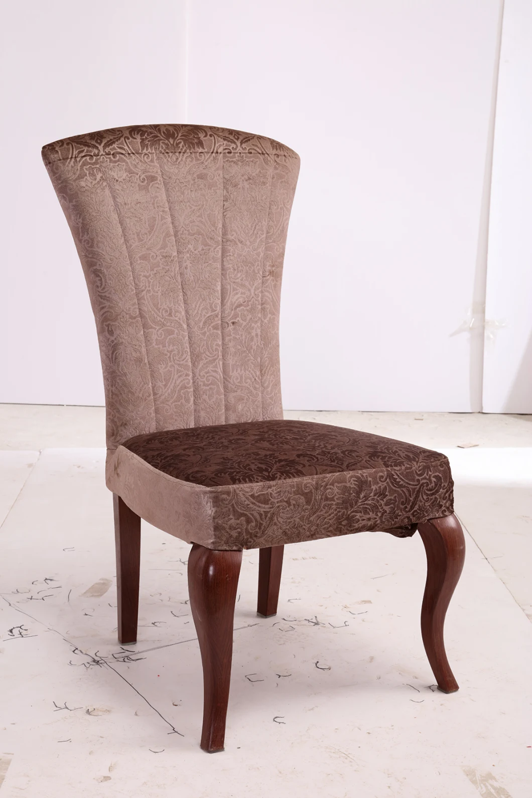 MID Century Dining Chair Modern Design High Straight Back Chair Star Hotel Furniture Chair