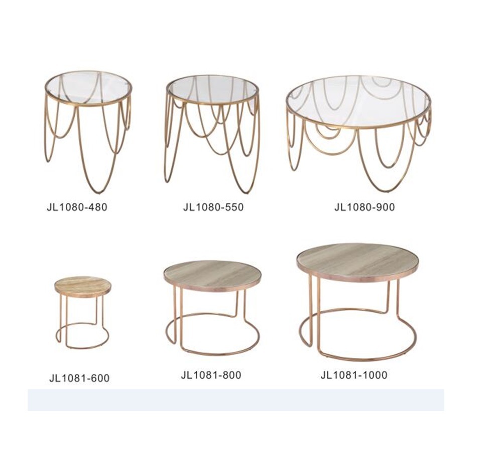 Modern Round Tempered Glass Coffee Table for Home Restaurant Furniture