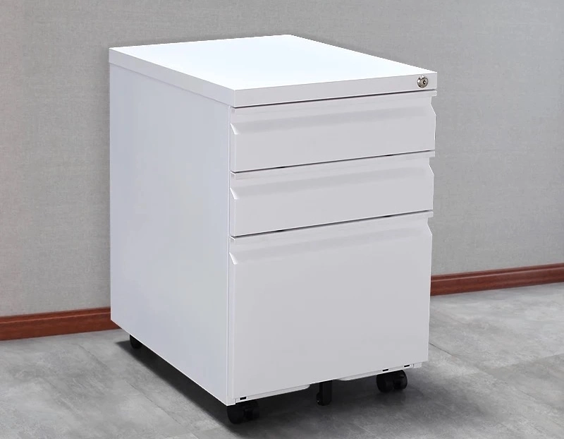 Metal Mobile/Moving 3 Drawer Adjustable Shelf File Storage Cupboard Filling Cabinet