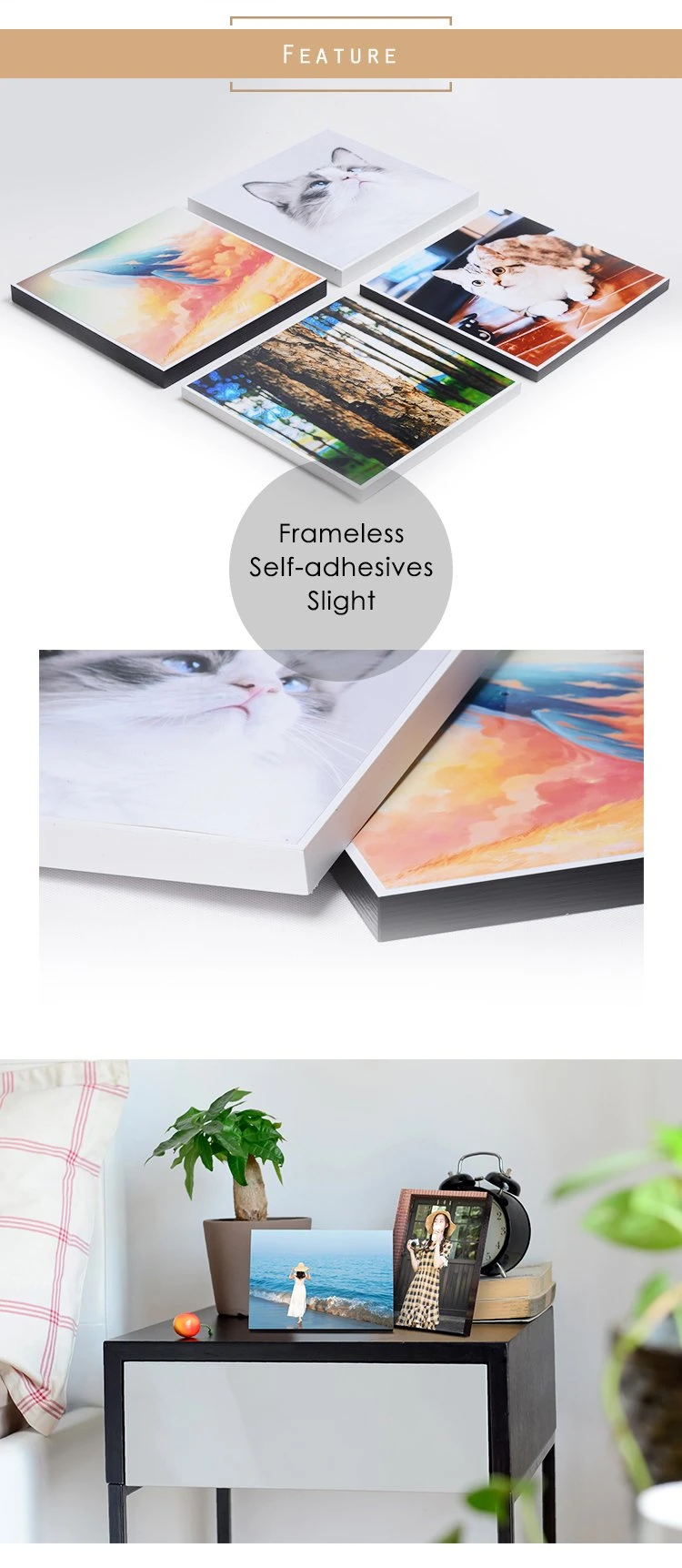 Innova Lightweight Photo Panel, Picture Frame, Wall Arts and Photos Wall for Interior Decoration