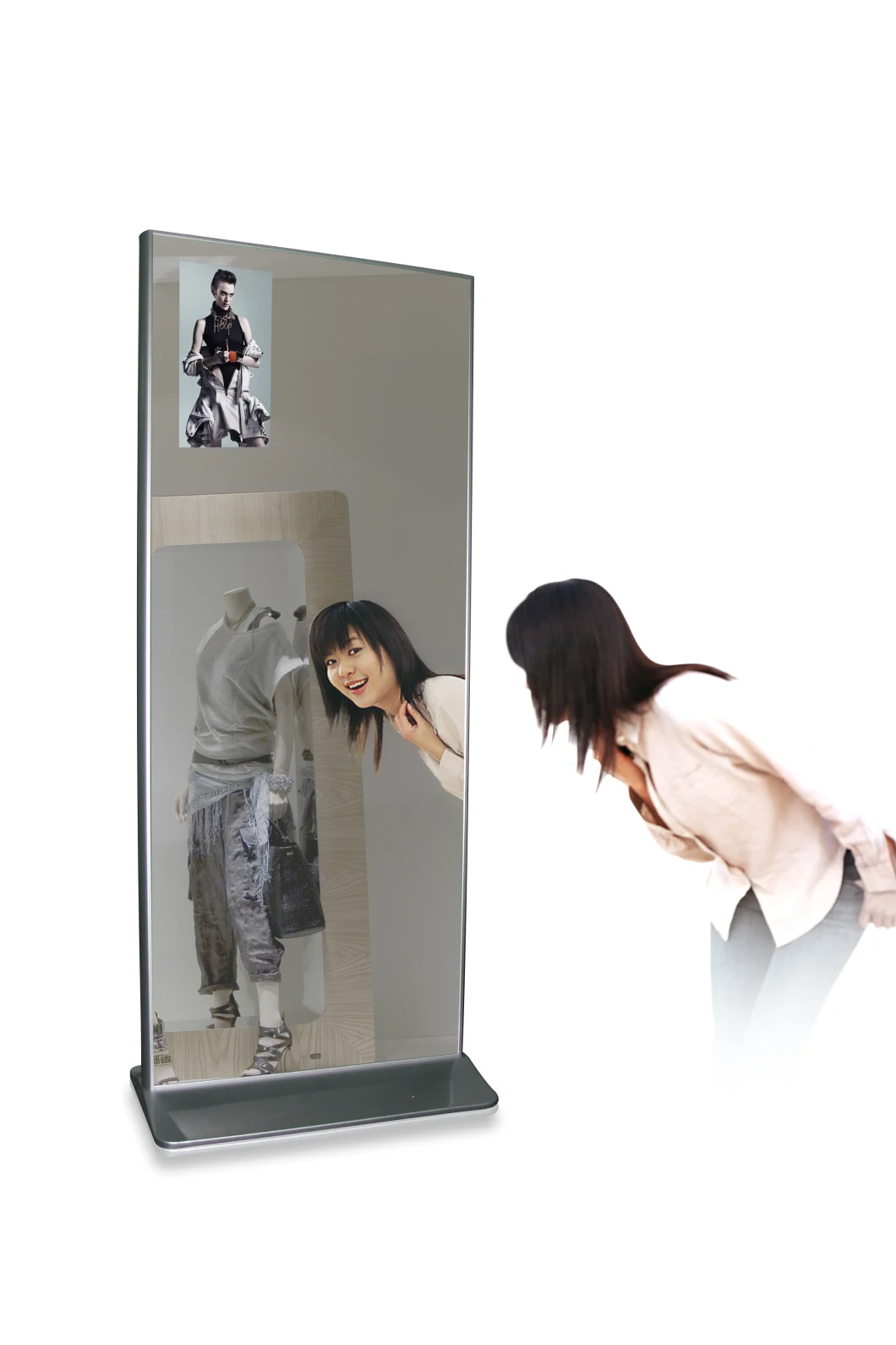 Mirror Panel Digital Photo Frame 43 Inch 55 Inch Magic Mirror Kiosk 4K HD Android Mirroring TV Magic Mirror Photobooth