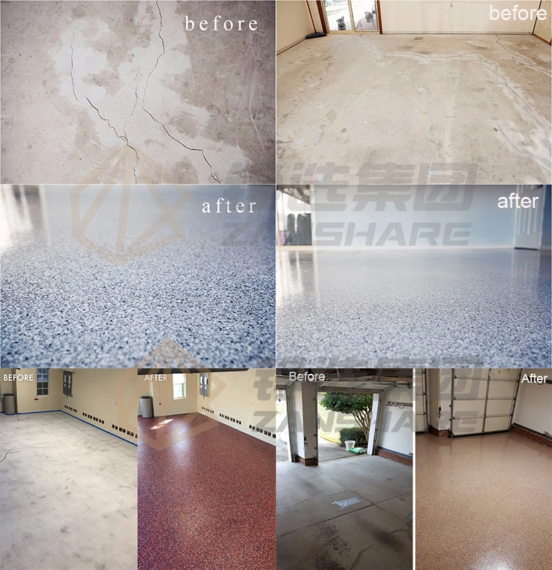 Non Toxic Liquid Glass Epoxy Resin Colored Mica Flakes Floor Coating Epoxy Floor Garage Churches Jails Pictures & Photos Flakes Flakes Coating Epoxy Resin