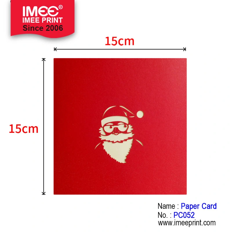 Imee Elegant Christmas Motorcycle Card Bulk Christmas Card Photo DIY Fancy 3D Laser Christmas Gift Card