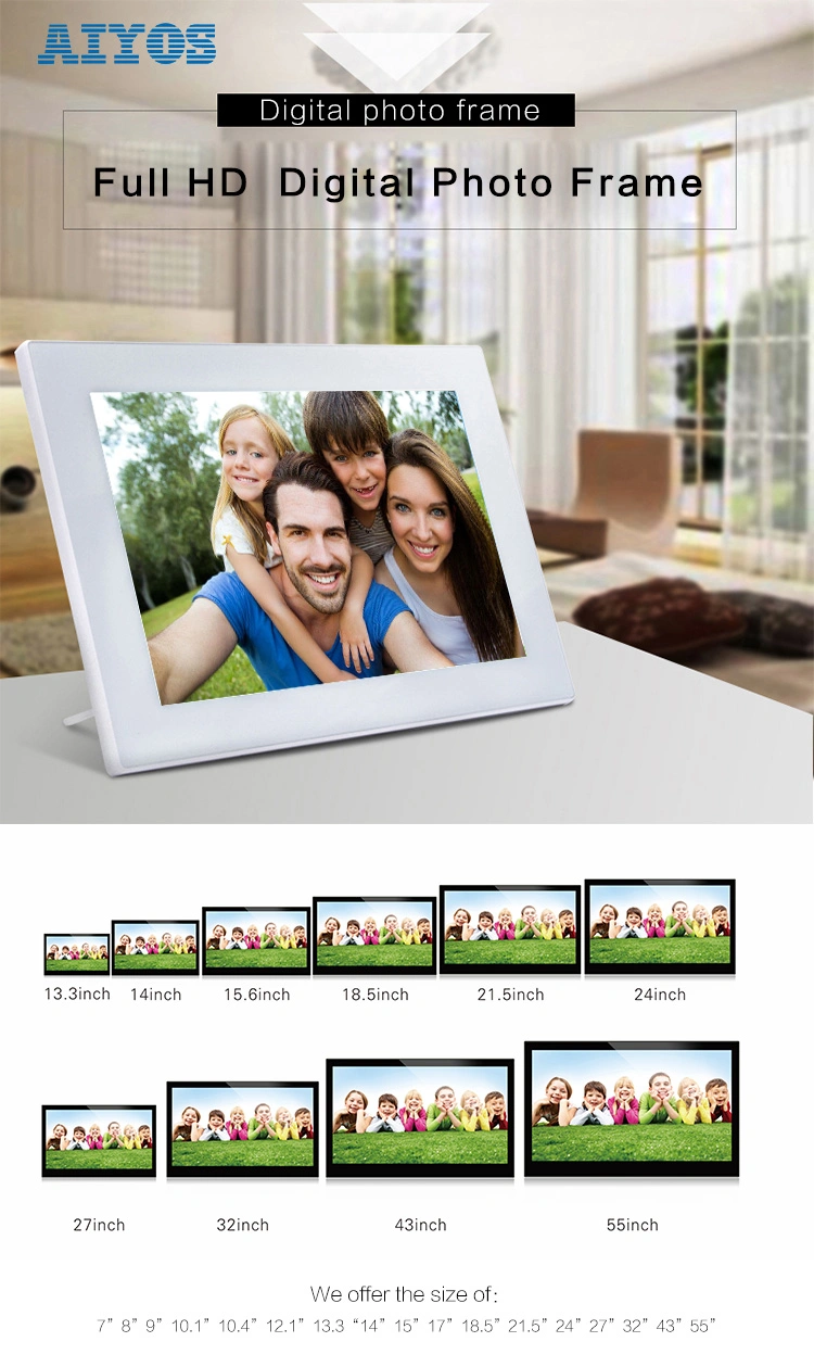 2018 New 10 Inch Digital Picture Frame with Narrow Frame