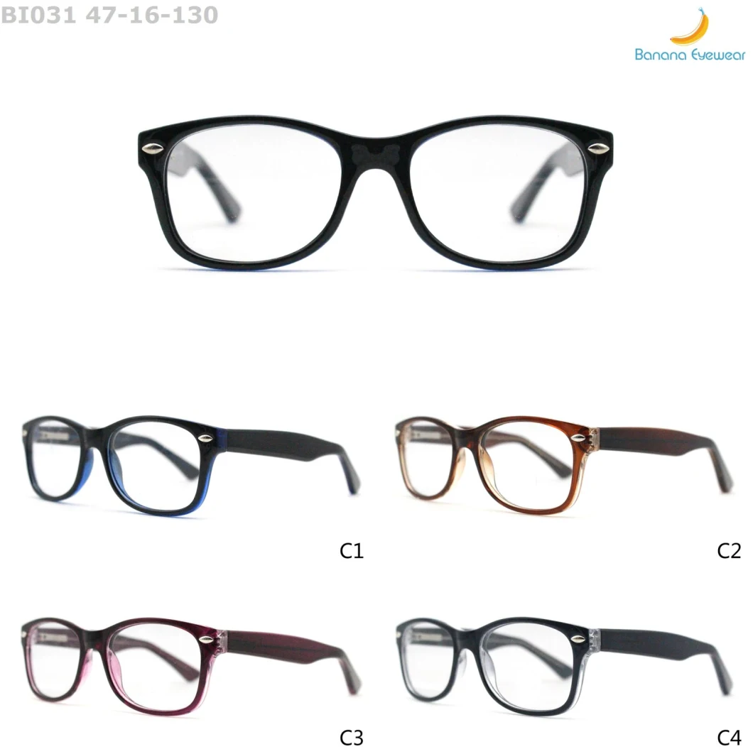 Oval Squarish Teenager Injection Plastic Eyewear Optical Frames with Ce Certificate