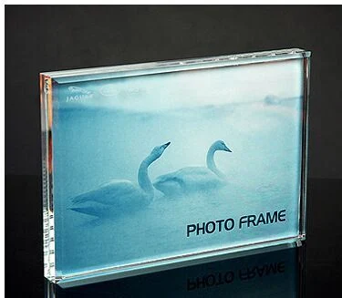 Free Shipping Table Clear Plexiglass Funia Frame Photo with Screw Acrylic Photo Frame for Sale