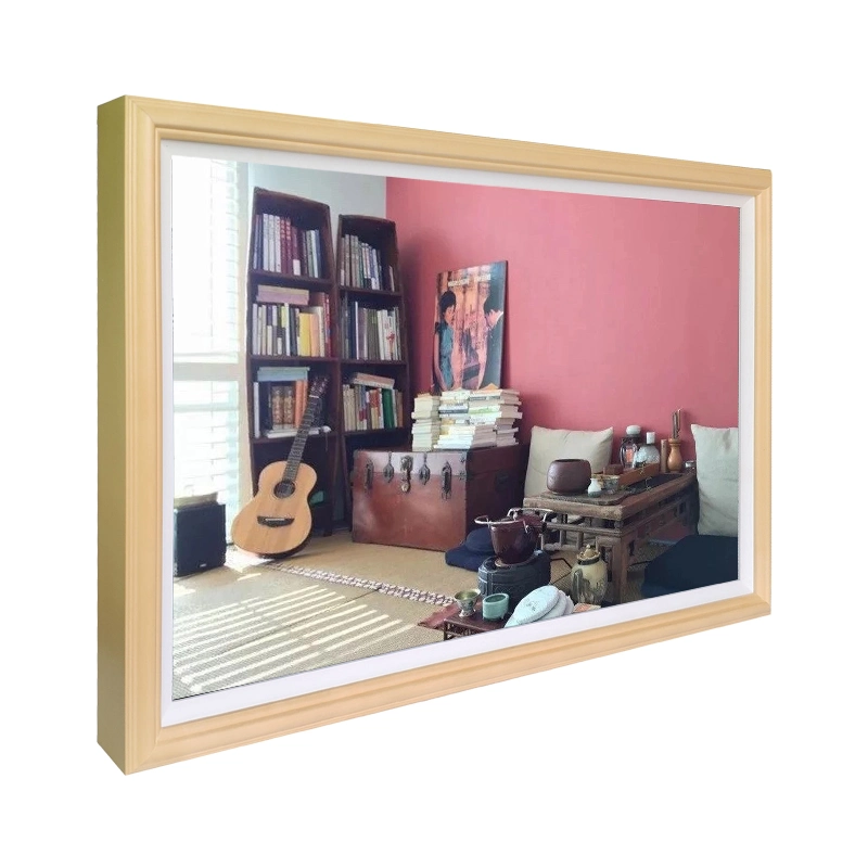 32'' Electric Wood Photo Frame Digital Display Wooden Picture Frame WiFi Advertising Player