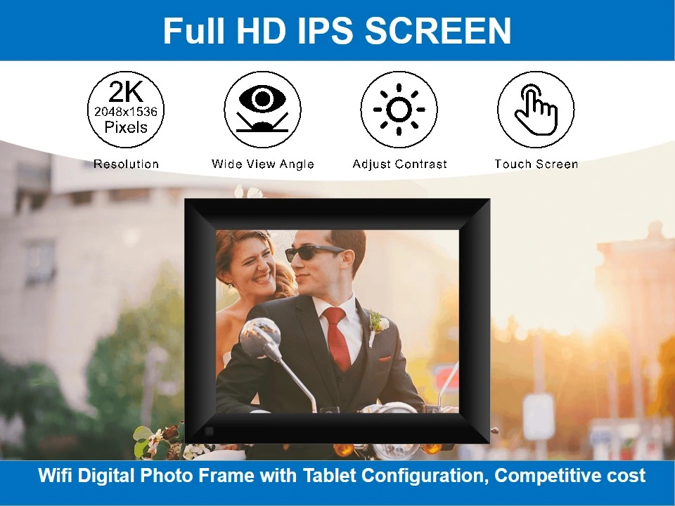 8 Inch Free Framoe Download Cloud Storage Digital Photo Picture Frames Wholesale