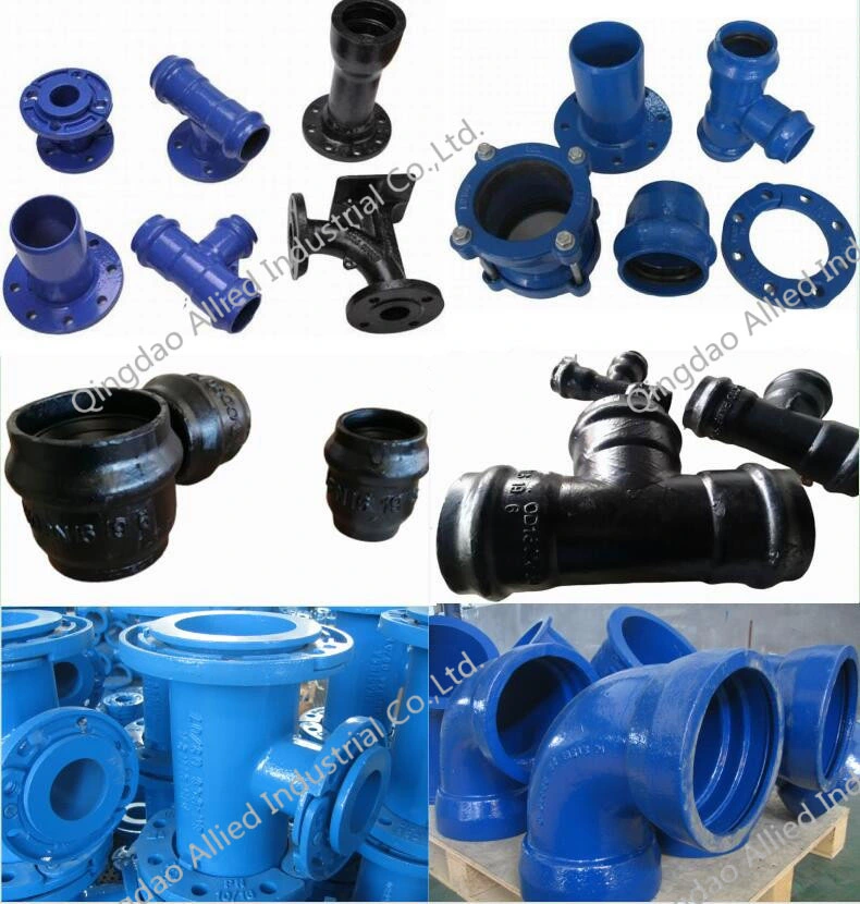 ISO2531 En545 En598 Ductile Iron Pipes and Fittings Fbe Coated Bend