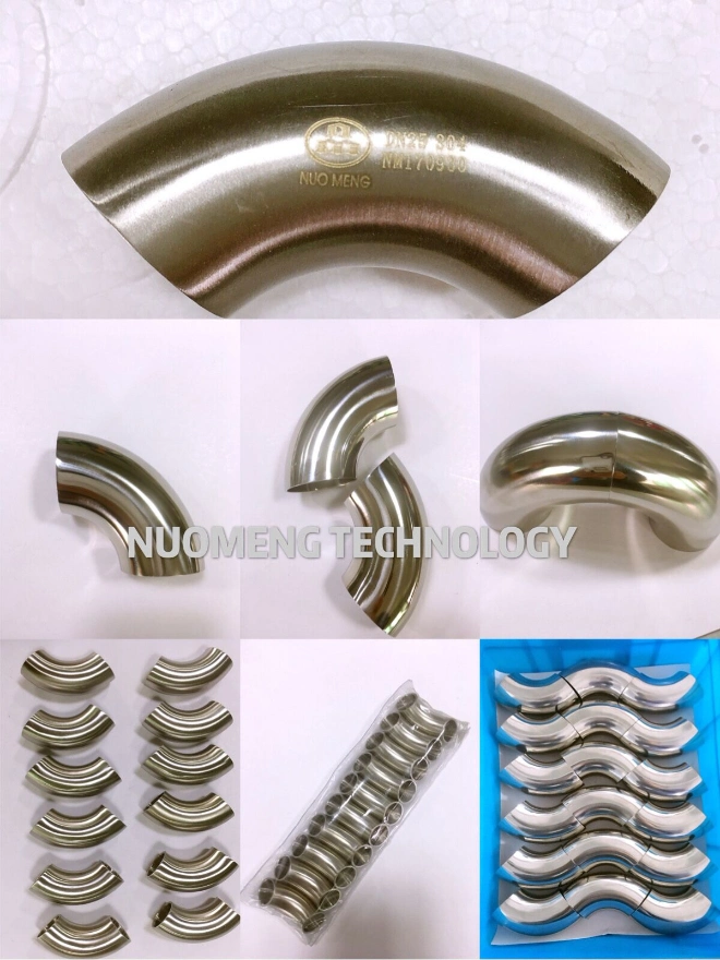 Sanitary Stainless Steel Pipe Fitting: 45 Degree Welded Elbow &Pipe Fitting (BS4825)