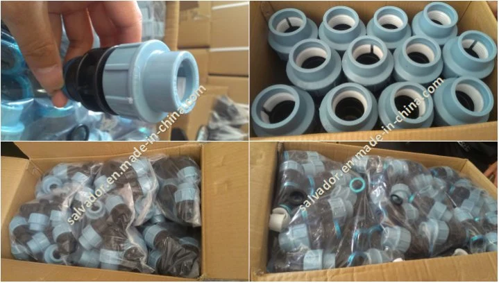 PP Plastic All Size Available Quick Compression Flexible Pipe Irrigation Fittings