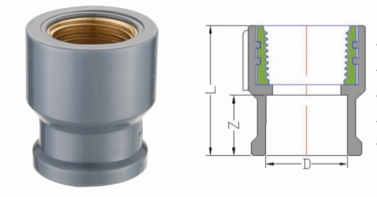 PVC End Cap Plastic Plumbing Pipe Fittings NBR5648/ BS4346 DIN