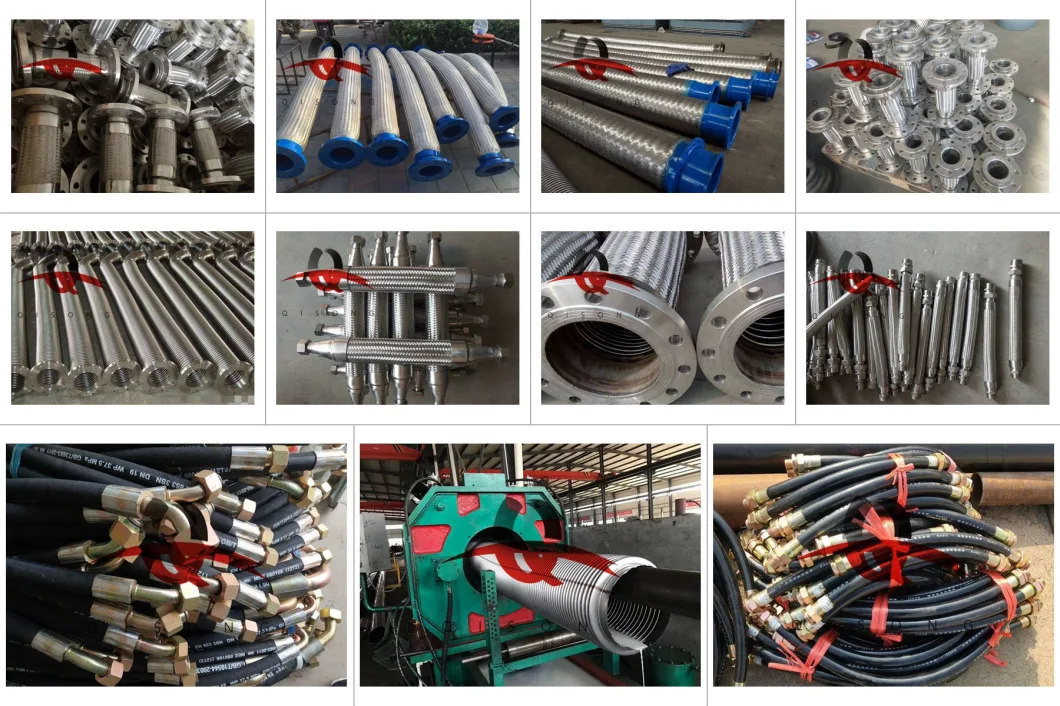 [Qisong] Industrial Steel Union Flexible Metal Tube Double Pipes Fittings
