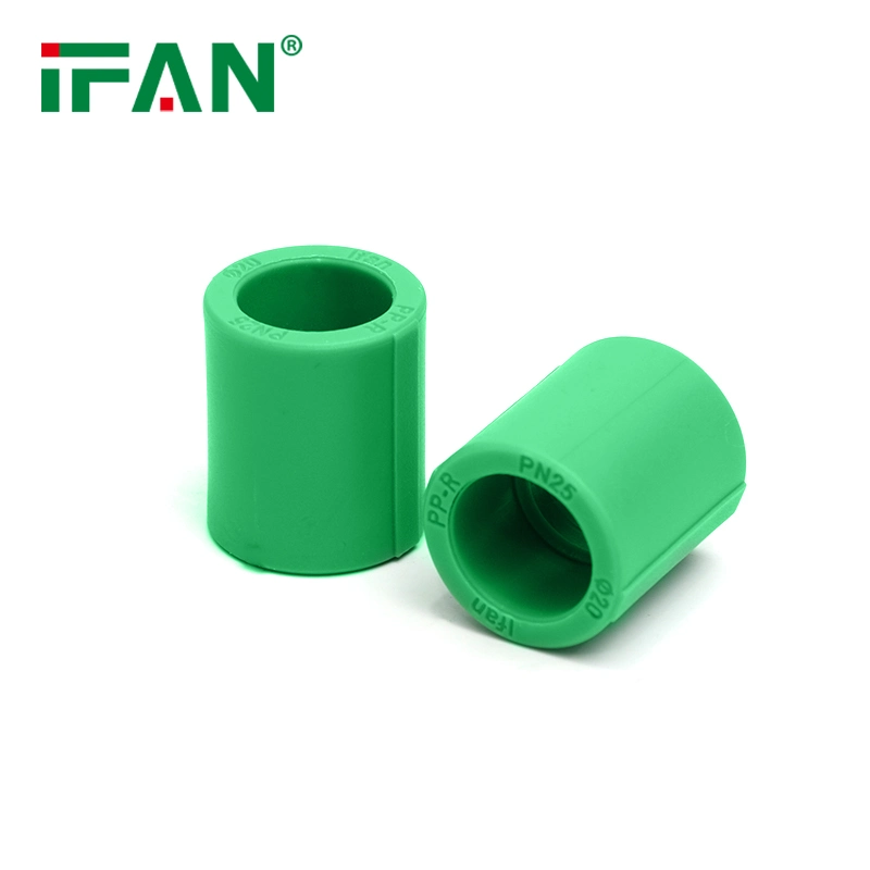 Ifan DIN8077 8088 Standard Germany Korea Raw Material PPR Plastic Pipes Tubes and Fittings, PPR Coupling