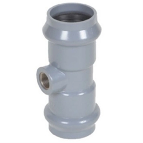 High Quality Plastic Pipe Fitting Tee Rubber Ring Joint PVC Pipe Reducing Tee UPVC Pressure Pipe Equal Tee DIN Standard for Water Supply Pn10