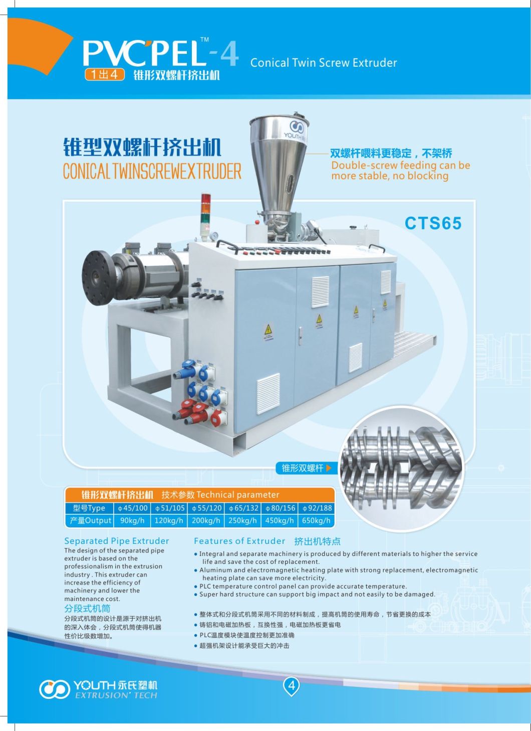 PVC/UPVC Water-Supply/Drain Plastic Pipe/Tube Extruding|Extruder|Extrusion Making Machine
