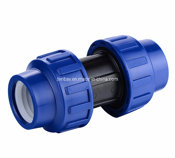 PP Coupling Compression Plastic Pipe Fitting Quick Connect Water Pipe Fittings Reducing Coupling