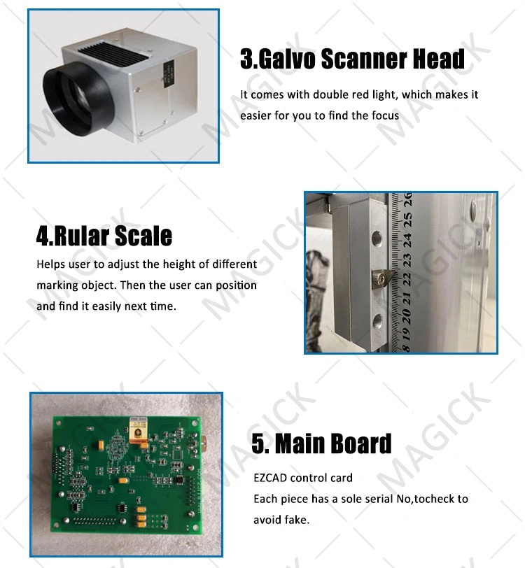 20W 30W 50W Fiber Laser Marking Machine for Electrical Cable, PPR Pipes