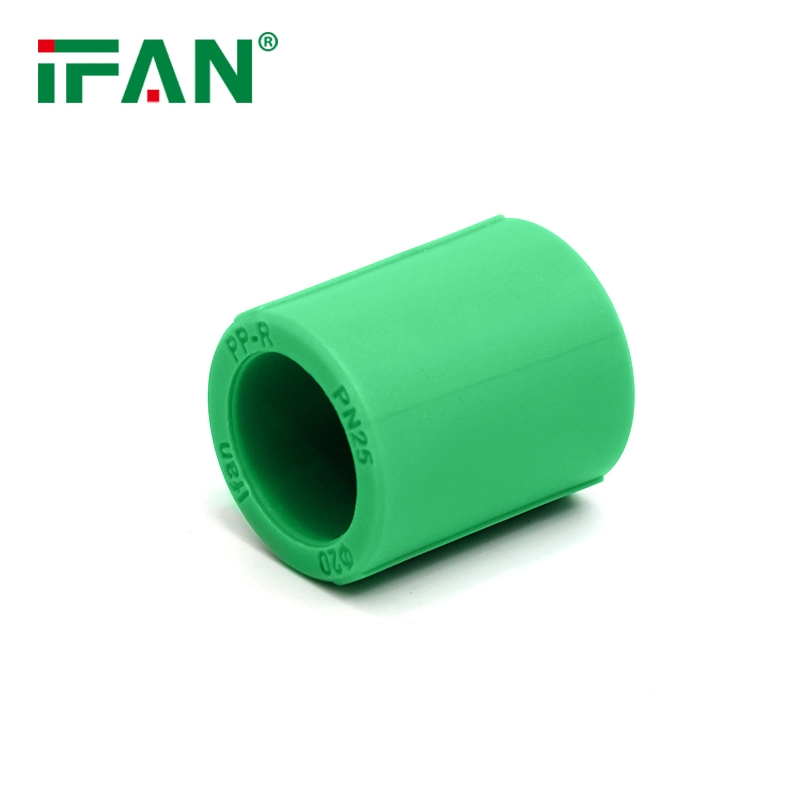 Ifan DIN8077 8088 Standard Germany Korea Raw Material PPR Plastic Pipes Tubes and Fittings, PPR Coupling