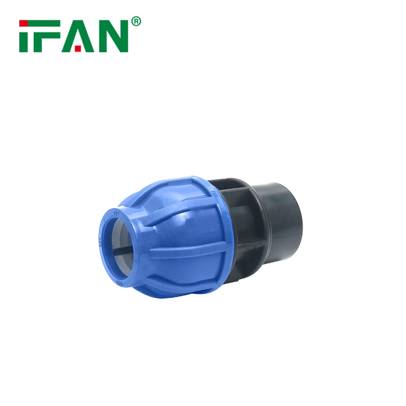 PP Compression Fittings Female Coupling for HDPE Irrigation Pipe