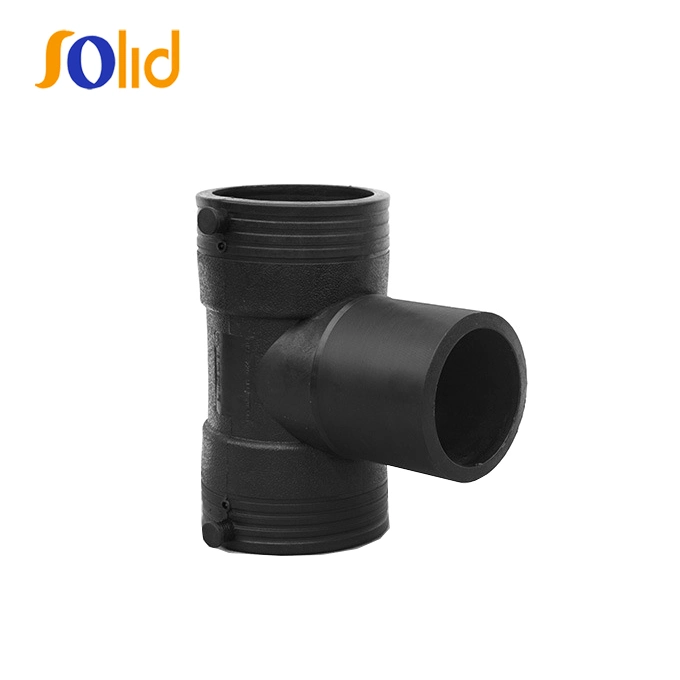 Plastic Pipe Joints Tee Butt Fusion Gas Plumbing Pipe Fittings