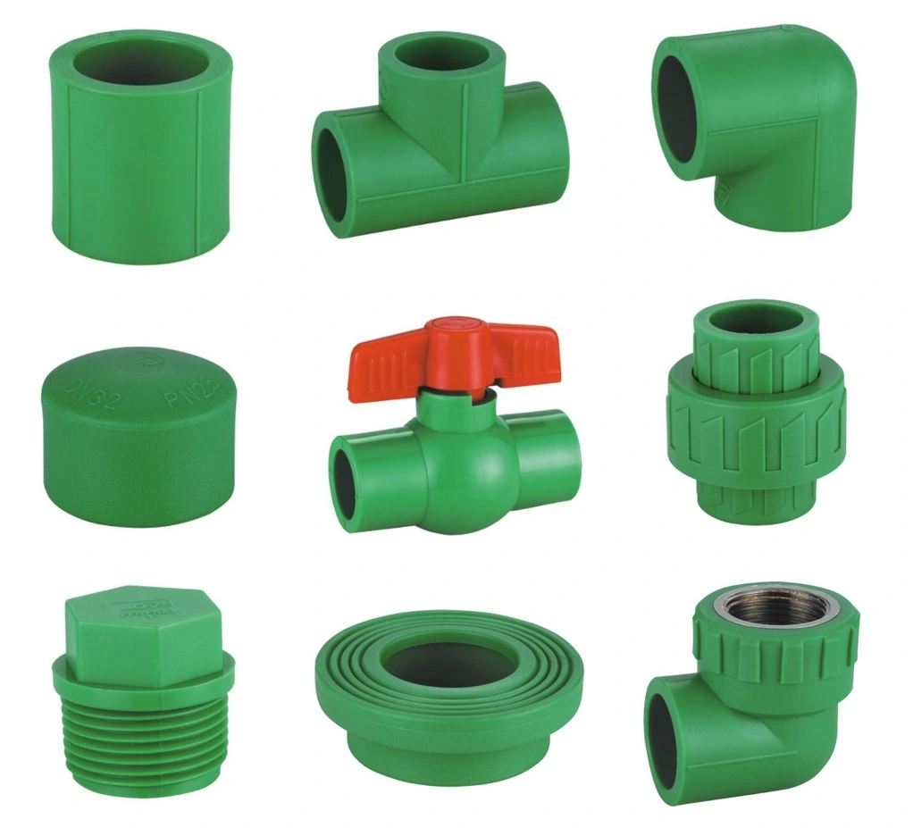 PPR Reducing Tee Cold and Hot Water Supply Pressure Pipe Fittings DIN 8078/8077 (R13A)