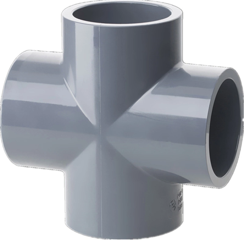 High Quality Pn20 Plasstic Pipe Fittings PVC Pipe and Fittings Reducing Tee UPVC Pressure Pipe Fittings for Industrial System DIN Standard & ASTM Sch80