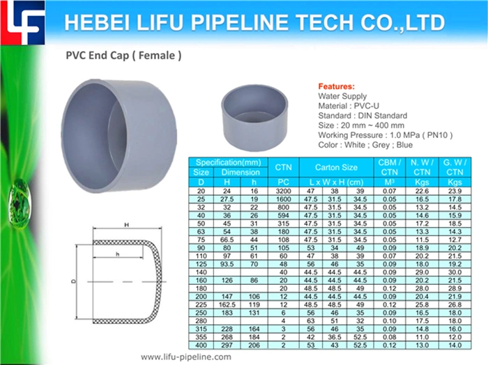 High Quality Plastic Pipe Tee Reducer UPVC Pipe Reducing Tee PVC Pressure Pipe Equal Tee PVC Cross Tee DIN Standard Pn10 for Water Supply