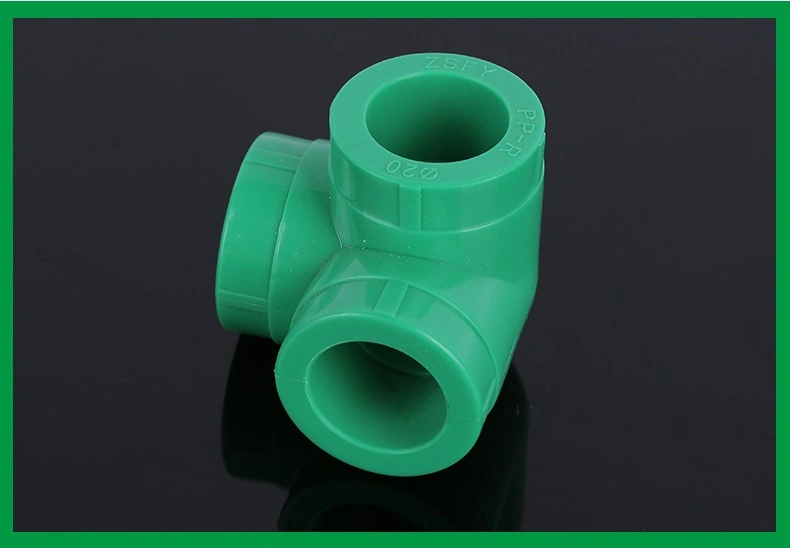 Jubo PPR Pipe Fitting Reducer Cross Tee Joint Plastic Pipe Fitting PVC Reducing Tee for Water Supplying