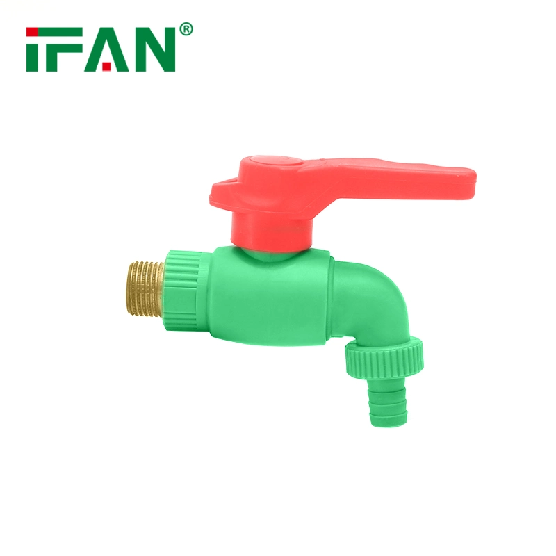 All Kinds of PPR Pipes Tubes Fittings for Irrigation Hot and Cold Water, PPR Faucet Bibcock and Taps