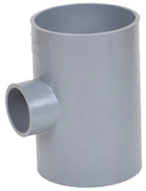 High Quality Plastic Pipe Tee Reducer UPVC Pipe Reducing Tee PVC Pressure Pipe Equal Tee PVC Cross Tee DIN Standard Pn10 for Water Supply