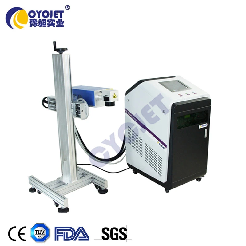 Flying CO2 Laser Marking Machine on PE/HDPE/PPR/PVC/UPVC Pipes