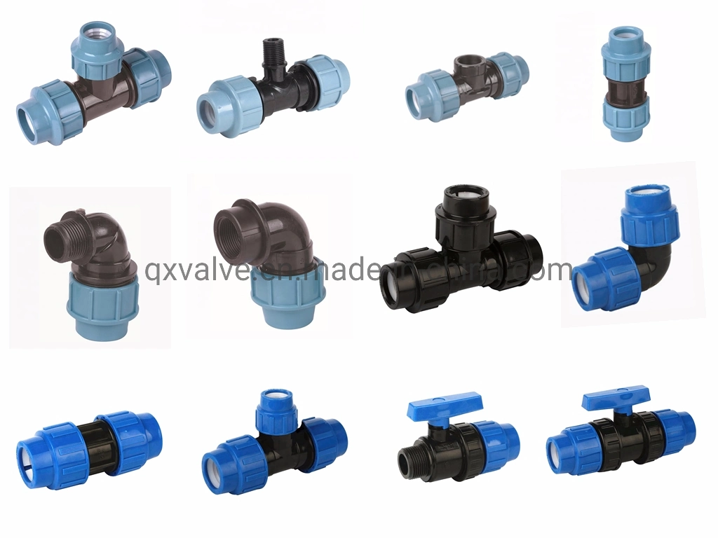 China Factory High Pressure Pn16 PP Pipe Fitting Equal Tee Reducing Tee Female Tee