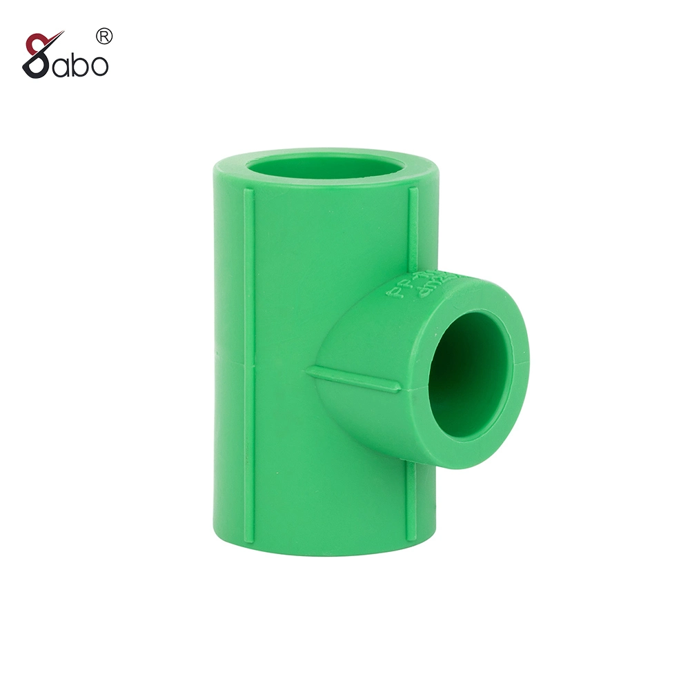 Green Grey White PPR Pipe Fitting Reducer Tee Reducing Tee