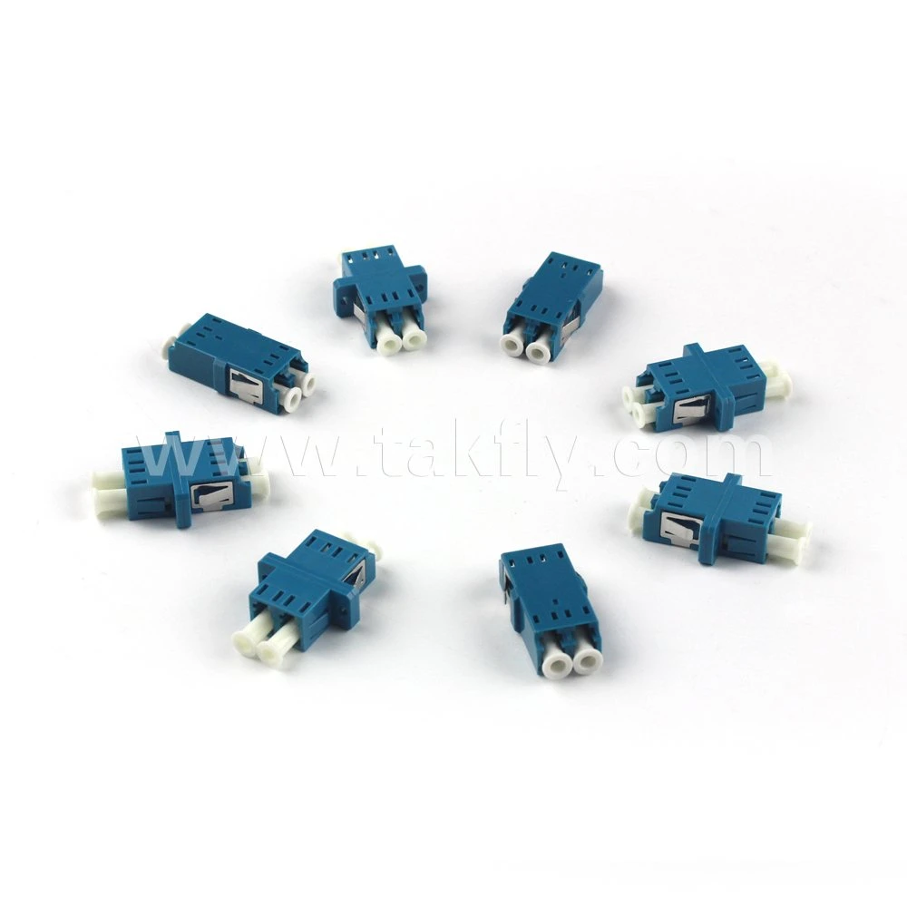 0.2dB LC Quad Fiber Optic Adaptor with Flange Without Flange