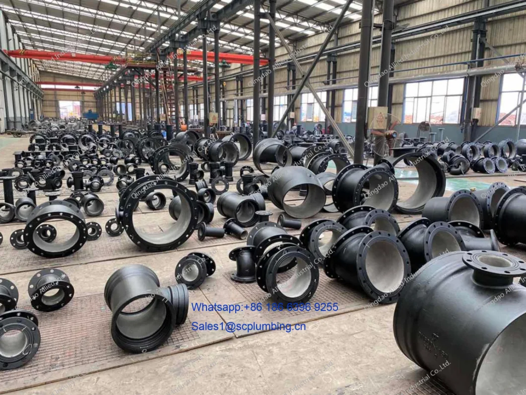 En545 ISO2531, Di Pipes and Fittings 45 Degree 90 Degree Bend for Ductile Iron Pipe