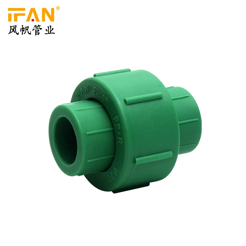 China Suppliers Wholesale Ifanplus Germany Standard PPR Pipes and Fittings Pn25 20mm 63mm PPR Union Plastic Union