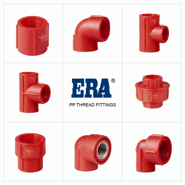Era Plastic/PP Thread Pipe Fitting 90 Degree Elbow BSPT with CE/Watermark/Wras Certificate